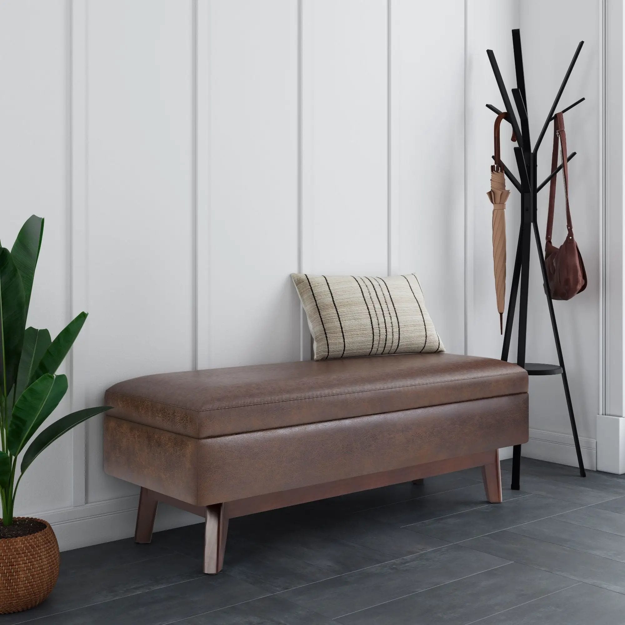 Owen - Upholstered Rectangular Storage Ottoman by HouseOfZazla