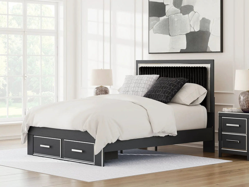 Zuraleus - Upholstered Panel Platform Storage Bed by Unique Piece Furniture
