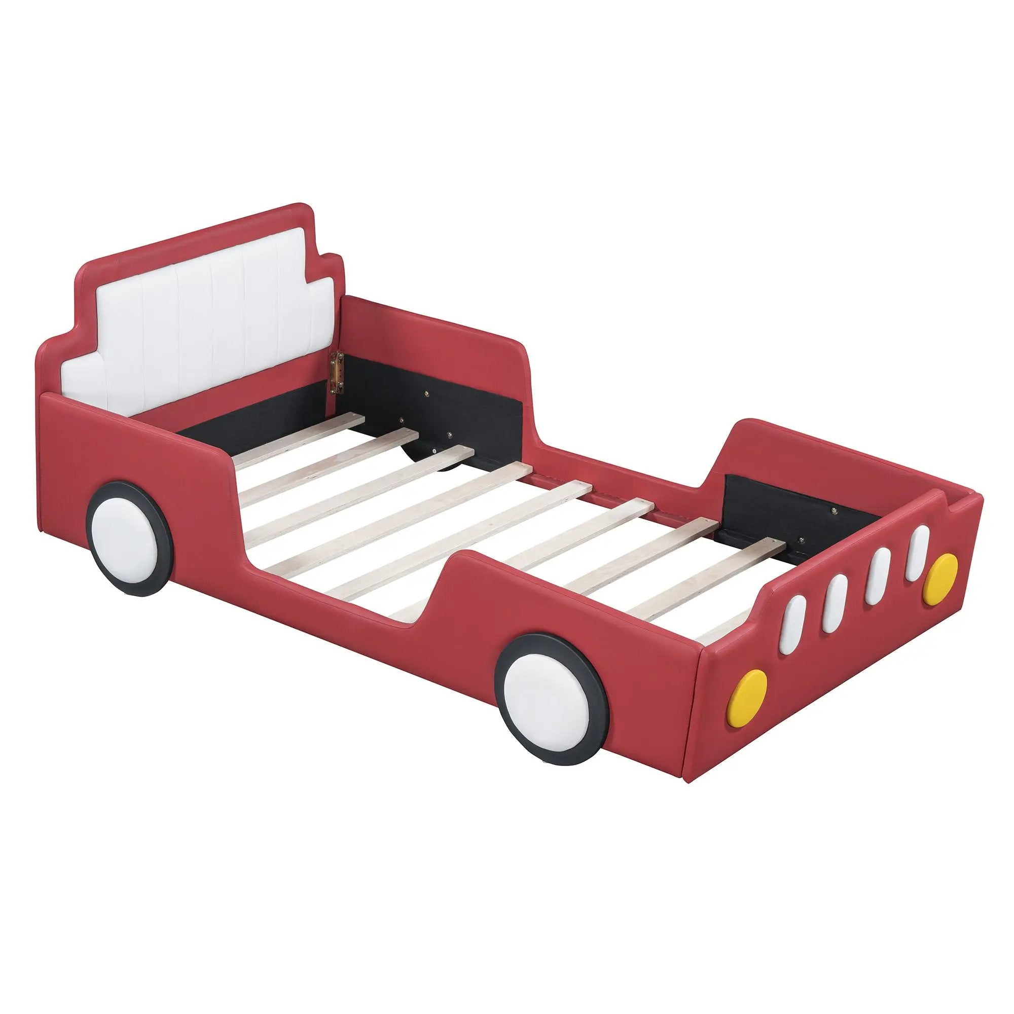 Race Car Shaped Platform Bed With Wheels by HouseOfZazla