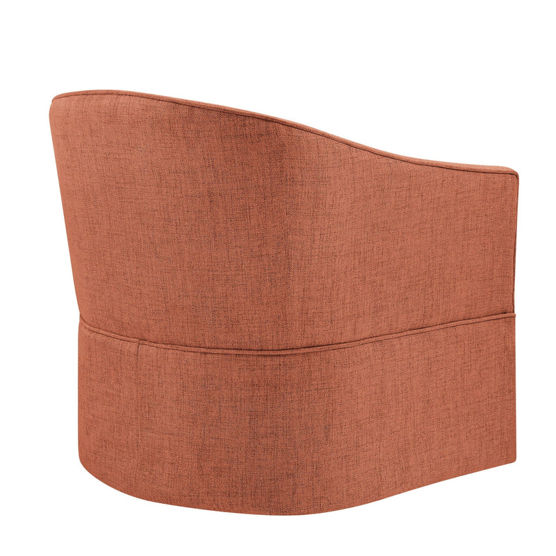 Solitude - Skirted Swivel Accent Chair With Hemp Like by HouseOfZazla