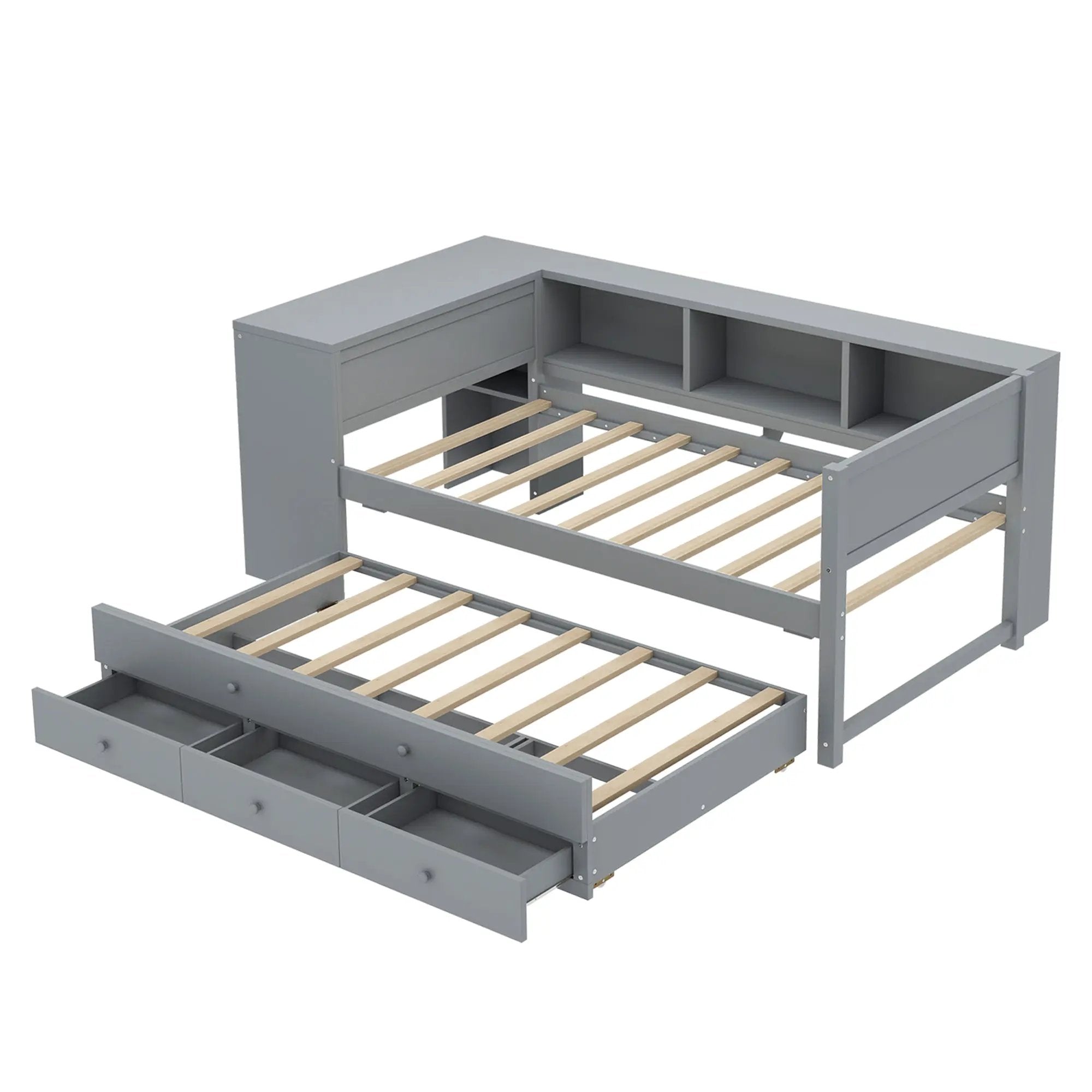 Twin Size Daybed with Trundle and Storage by HouseOfZazla