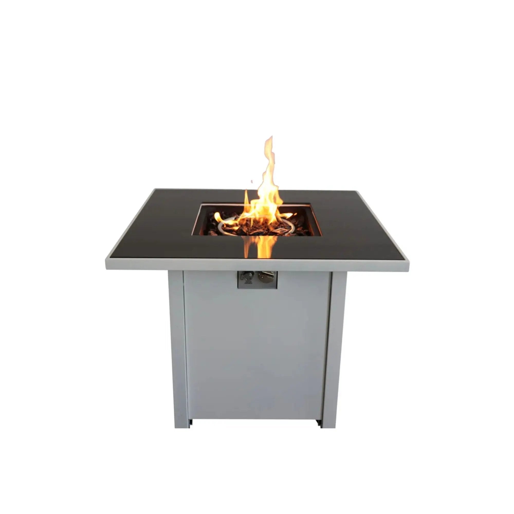 Fire Pit With Powder Coated And Top - White by Unique Piece Furniture