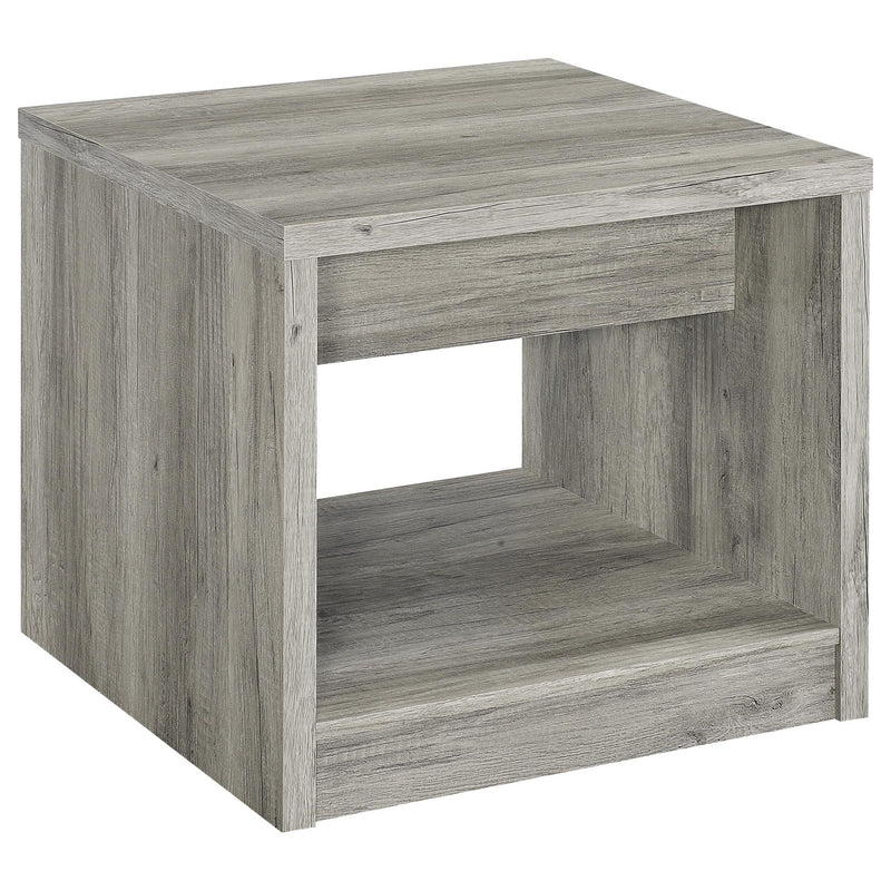 Nuberg - 2 Piece And End Table Set With Storage Drawers - Gray by HouseOfZazla