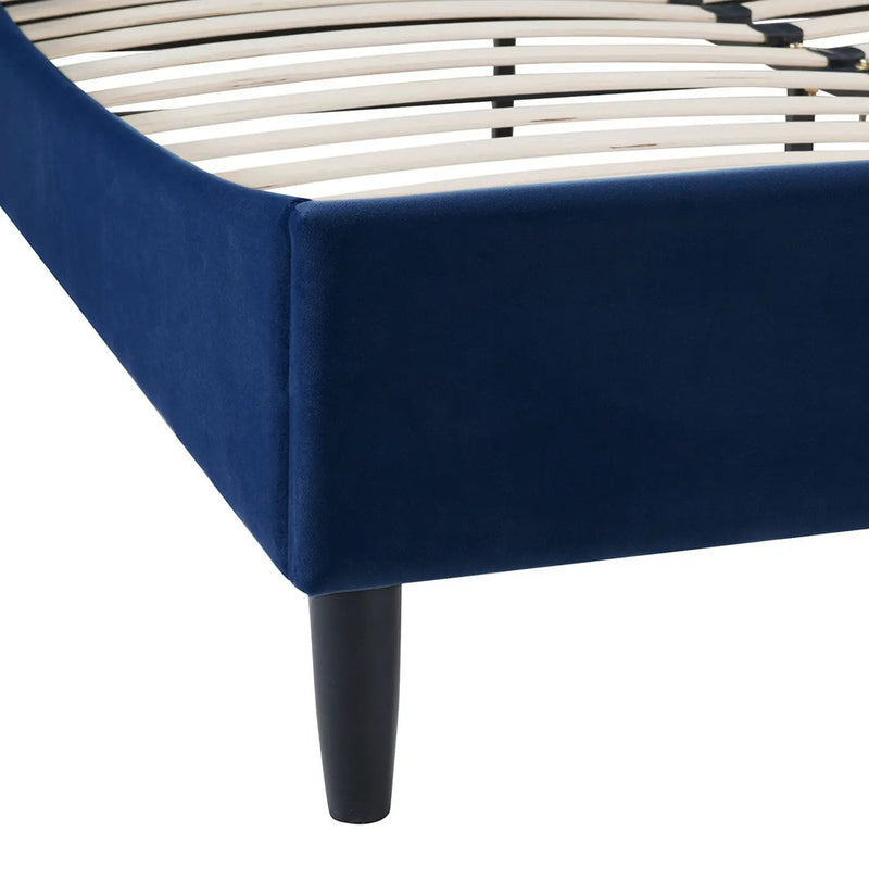 Aspen - Vertical Tufted Modern Headboard Platform Bed Set by HouseOfZazla