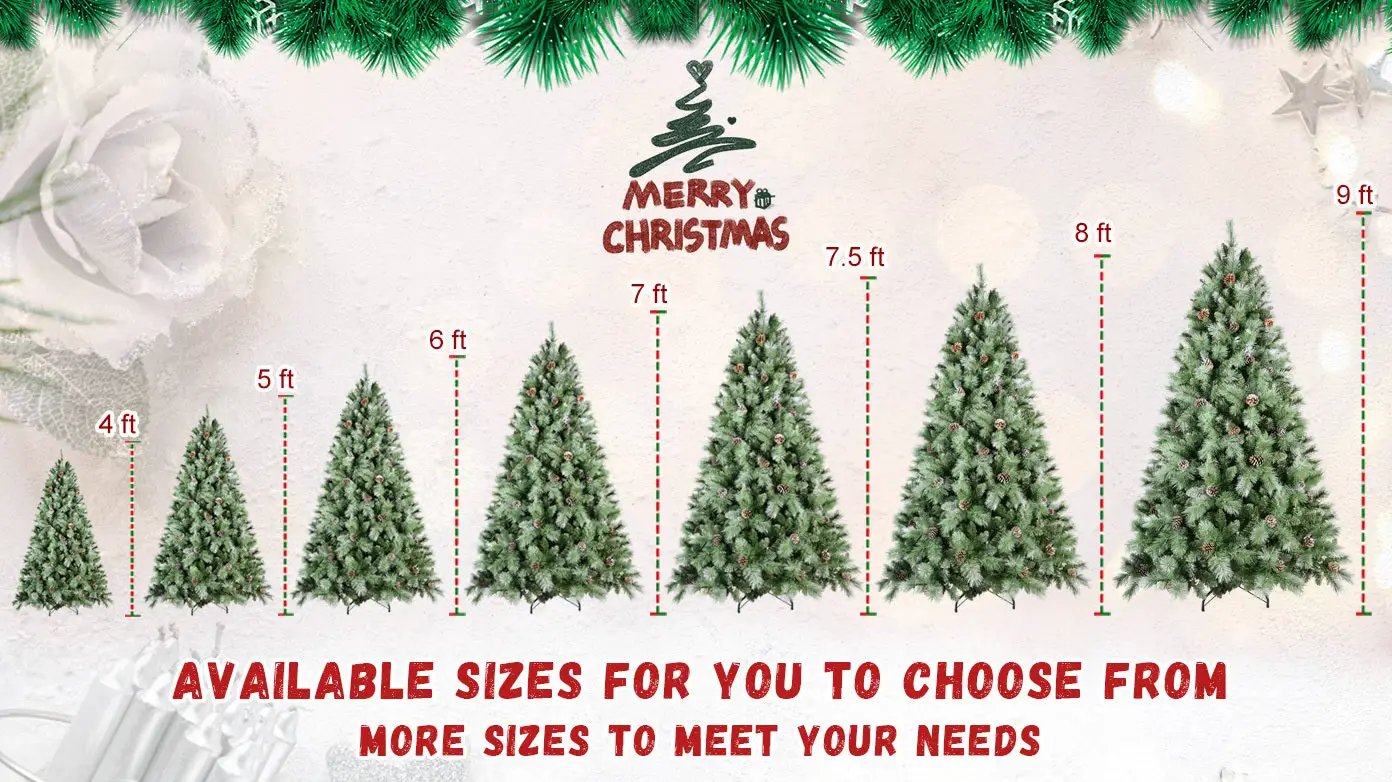 8 Ft The Full-Bodied Pre-Decorated Pinecone Christmas Tree by HouseOfZazla