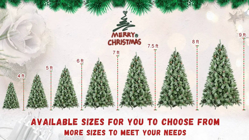 8 Ft The Full-Bodied Pre-Decorated Pinecone Christmas Tree by HouseOfZazla