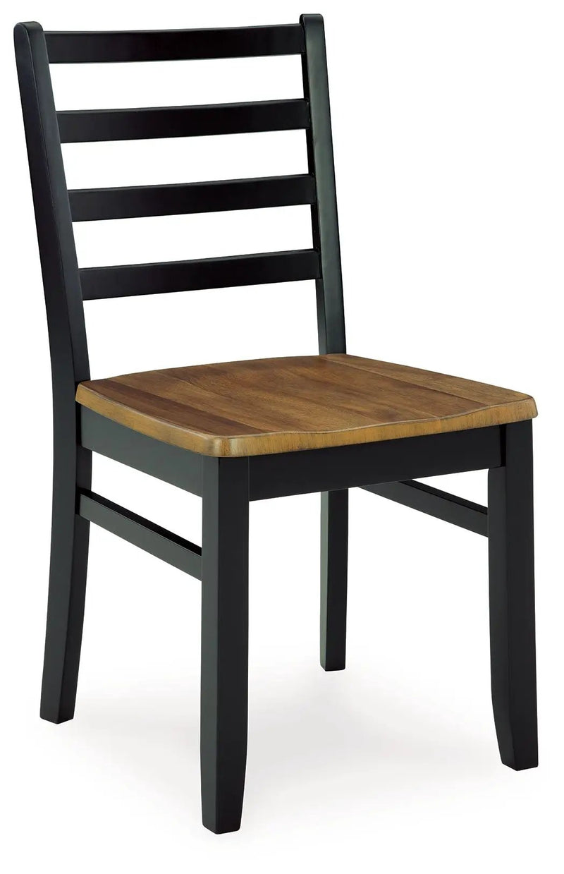 Blondon - Rectangular Drm Table Set (Set of 7) - Brown / Black by Unique Piece Furniture