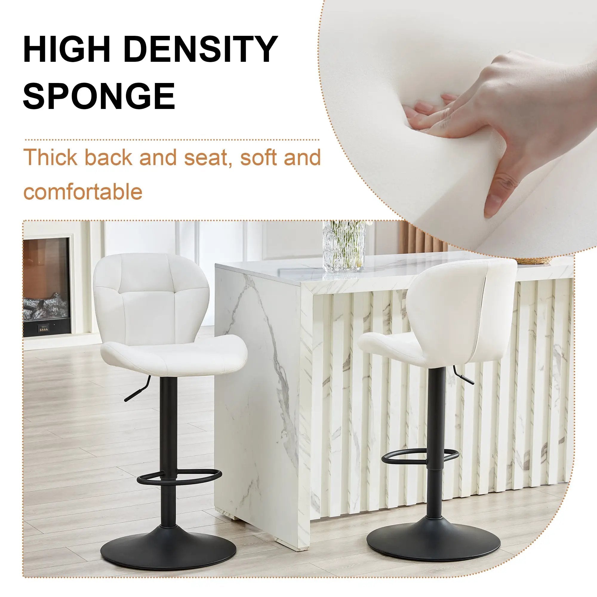 Set of 2 Height Adjustable Bar Stools by HouseOfZazla