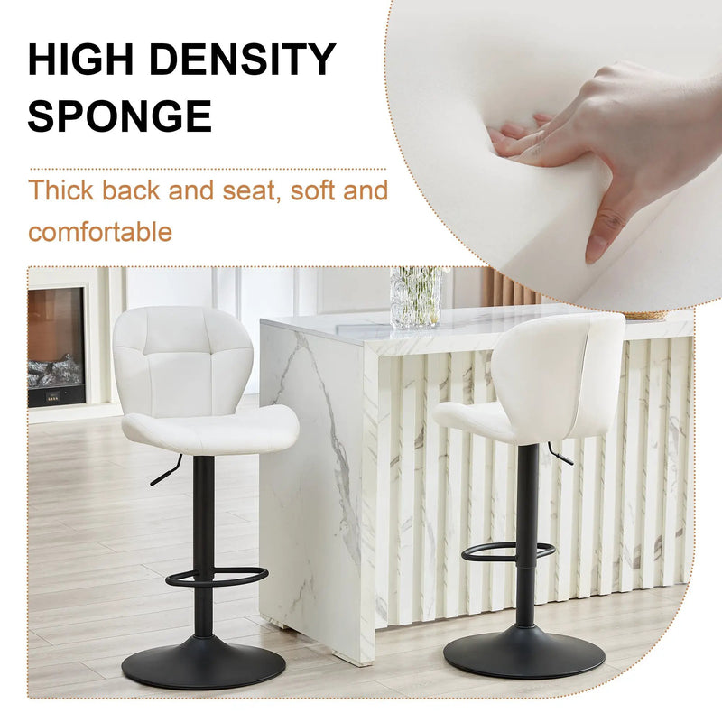 Set of 2 Height Adjustable Bar Stools by HouseOfZazla