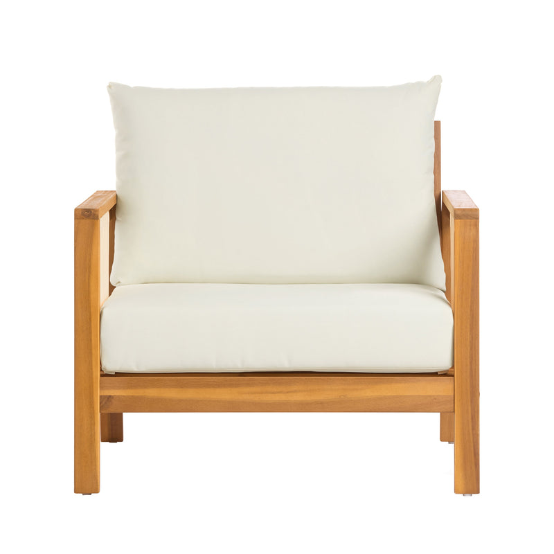 4-Pieces Sofa Set with Cushions Outdoor Loveseat & Coffee Table Set by HouseOfZazla