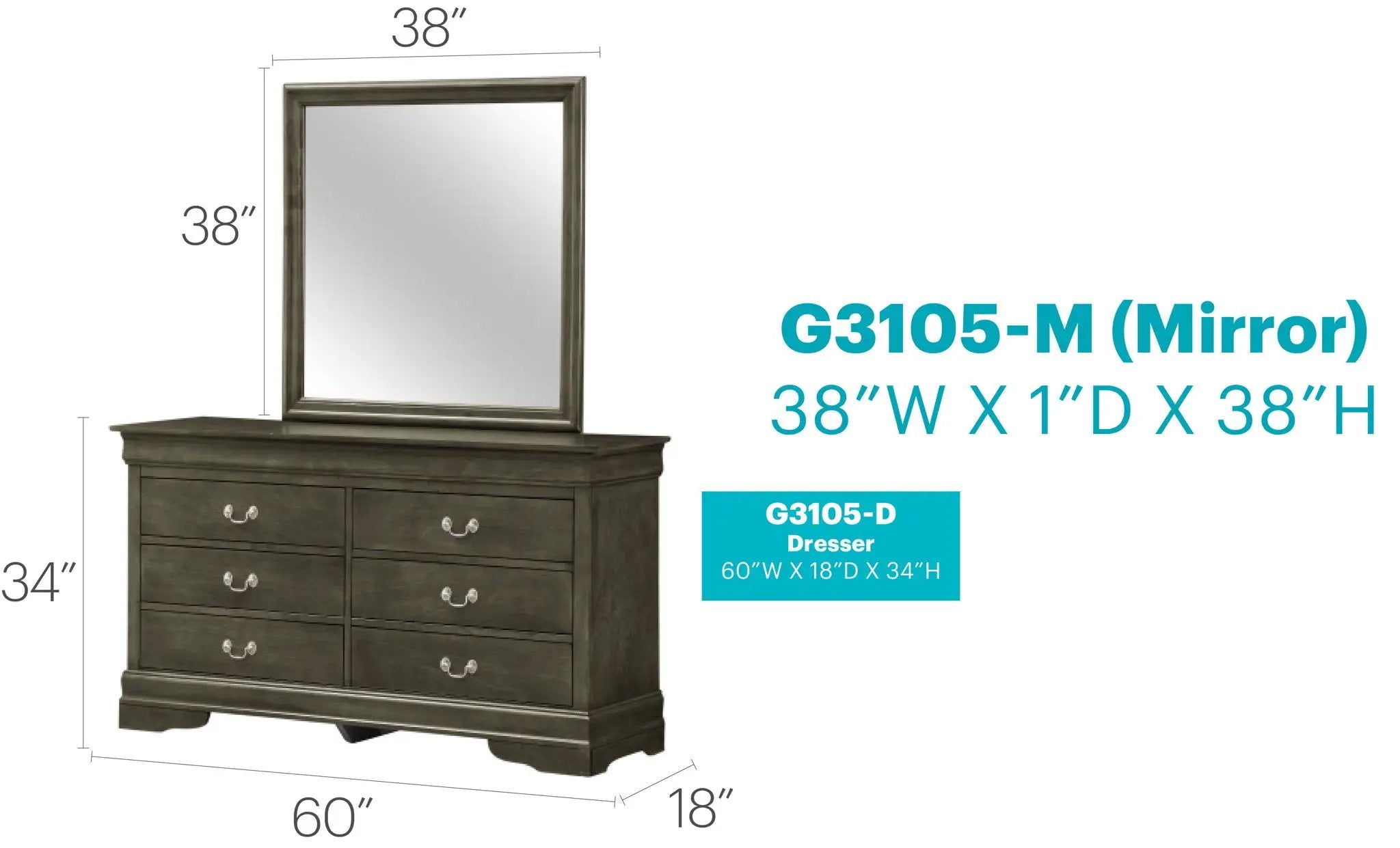 Elegant Traditional Storage Dresser by Unique Piece Furniture