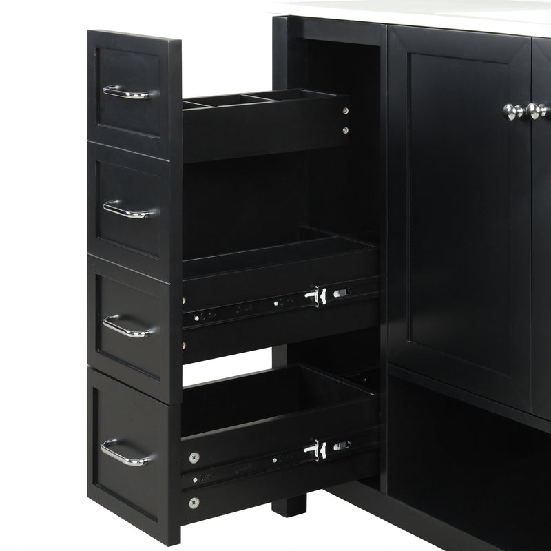 36" Bathroom Vanity with Sink Top and Storage Cabinet by HouseOfZazla