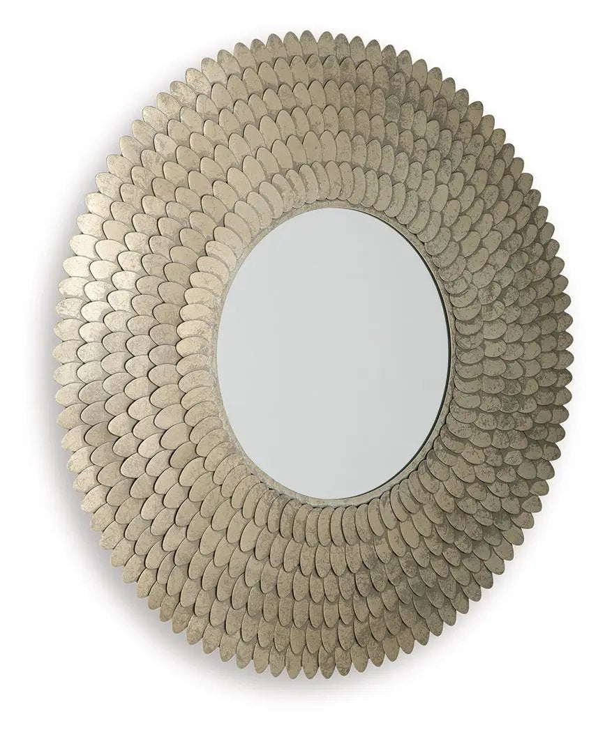 Wrightmund - Accent Mirror - Champagne Finish by Unique Piece Furniture