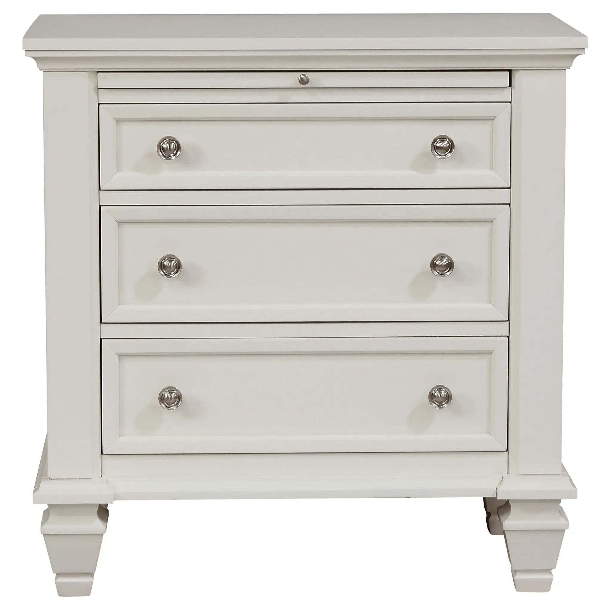 Sandy Beach 4-piece Eastern King Bedroom Set Cream White by Unique Piece Furniture