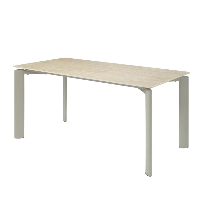 Ingram Ceramic Top Dining Table - Light Gray by HouseOfZazla