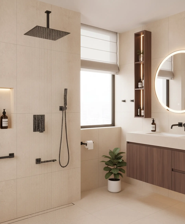 Shower System with Tub Spout and 12 Inch Shower Head, photo 2 of 8