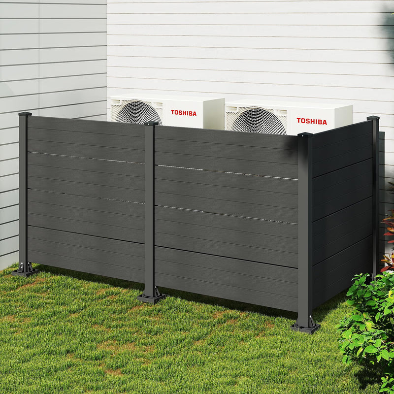 50" W x 49" H Outdoor Privacy Screen with Aluminum Posts by HouseOfZazla