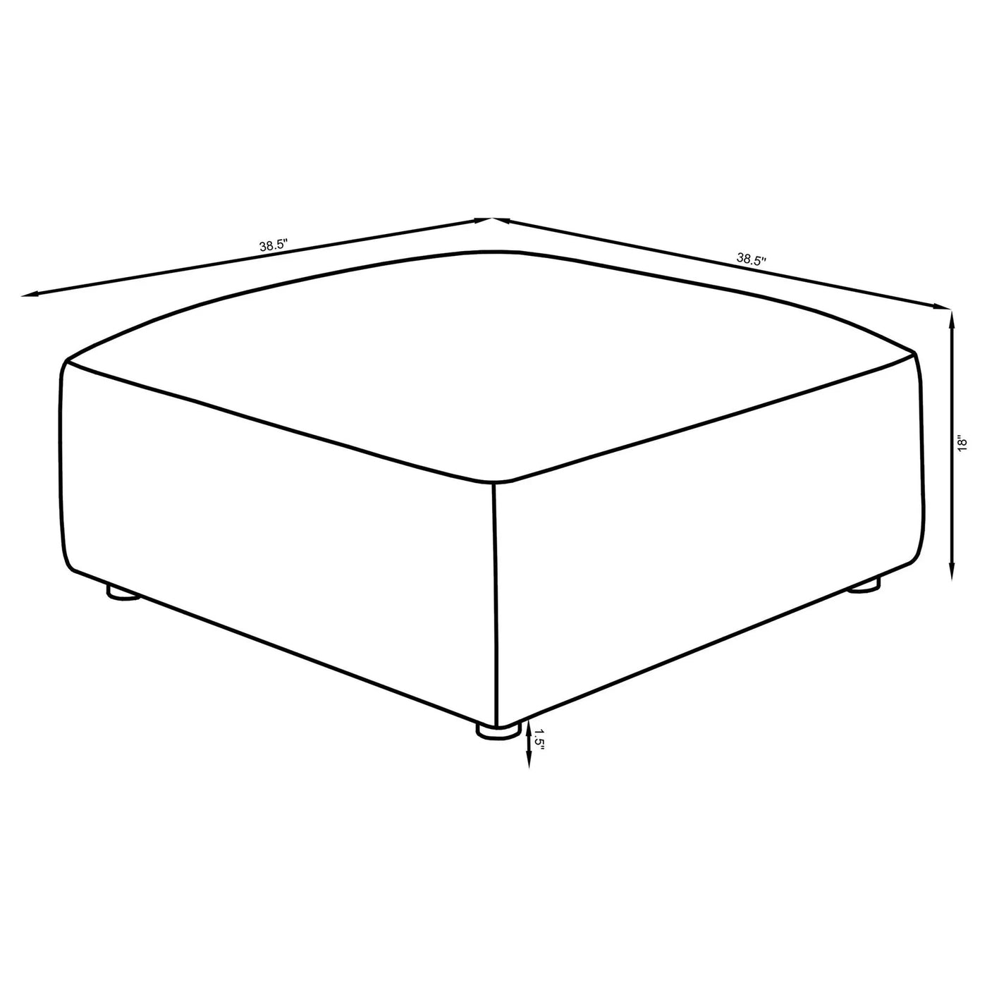 Jennifer - Square Ottoman by HouseOfZazla