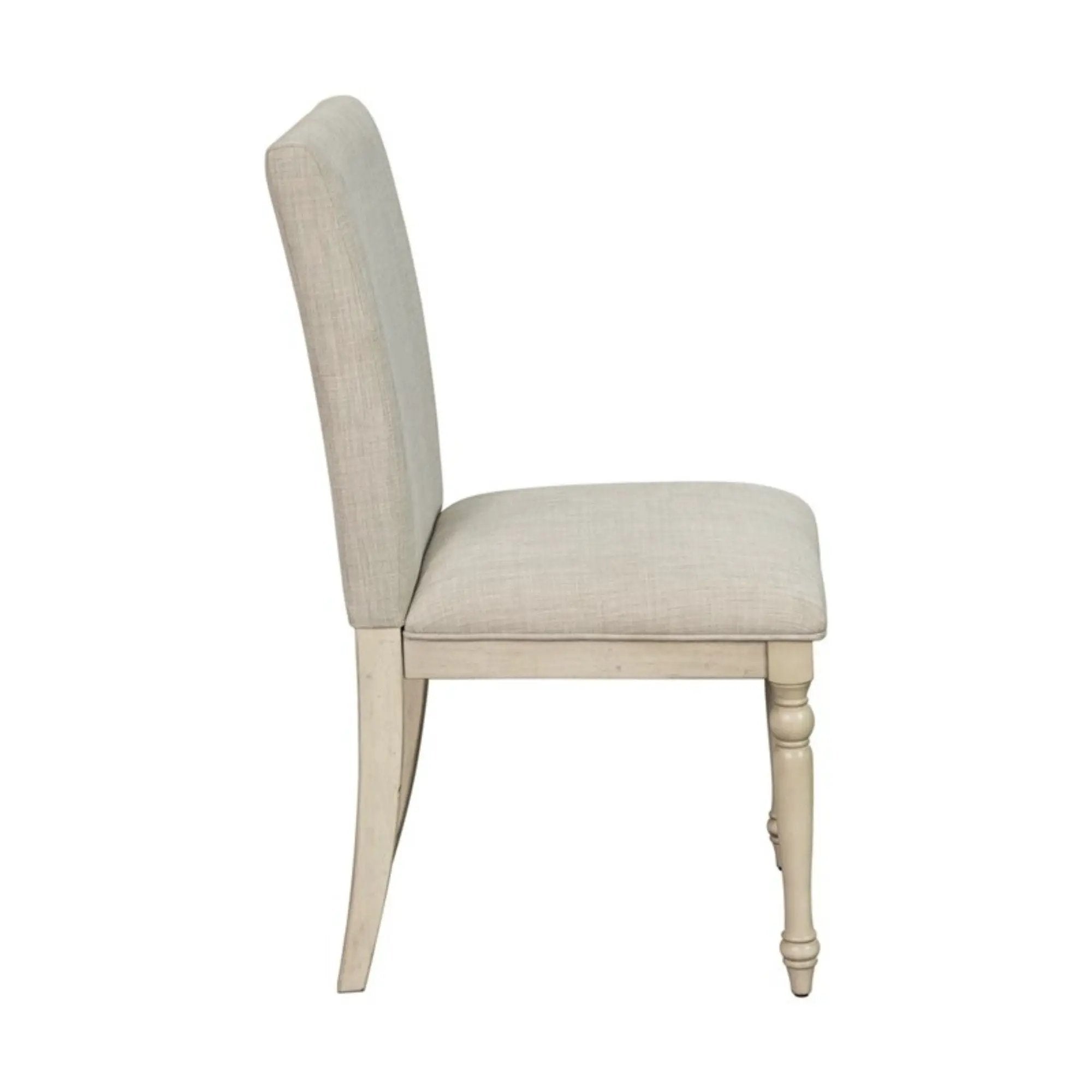 Fiona - Upholstered Dining Chair With Turned Legs (Set of 2) - Light Gray by Unique Piece Furniture