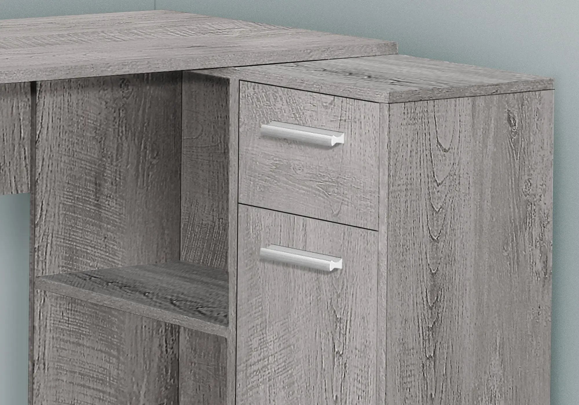 Computer Desk, Home Office, Corner, Storage Drawers, L Shape, Contemporary & Modern by HouseOfZazla