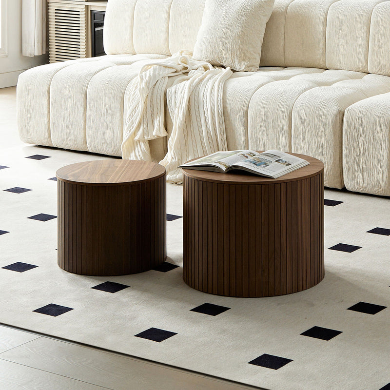 Handcrafted Nested Table Set, 2 Pieces by HouseOfZazla