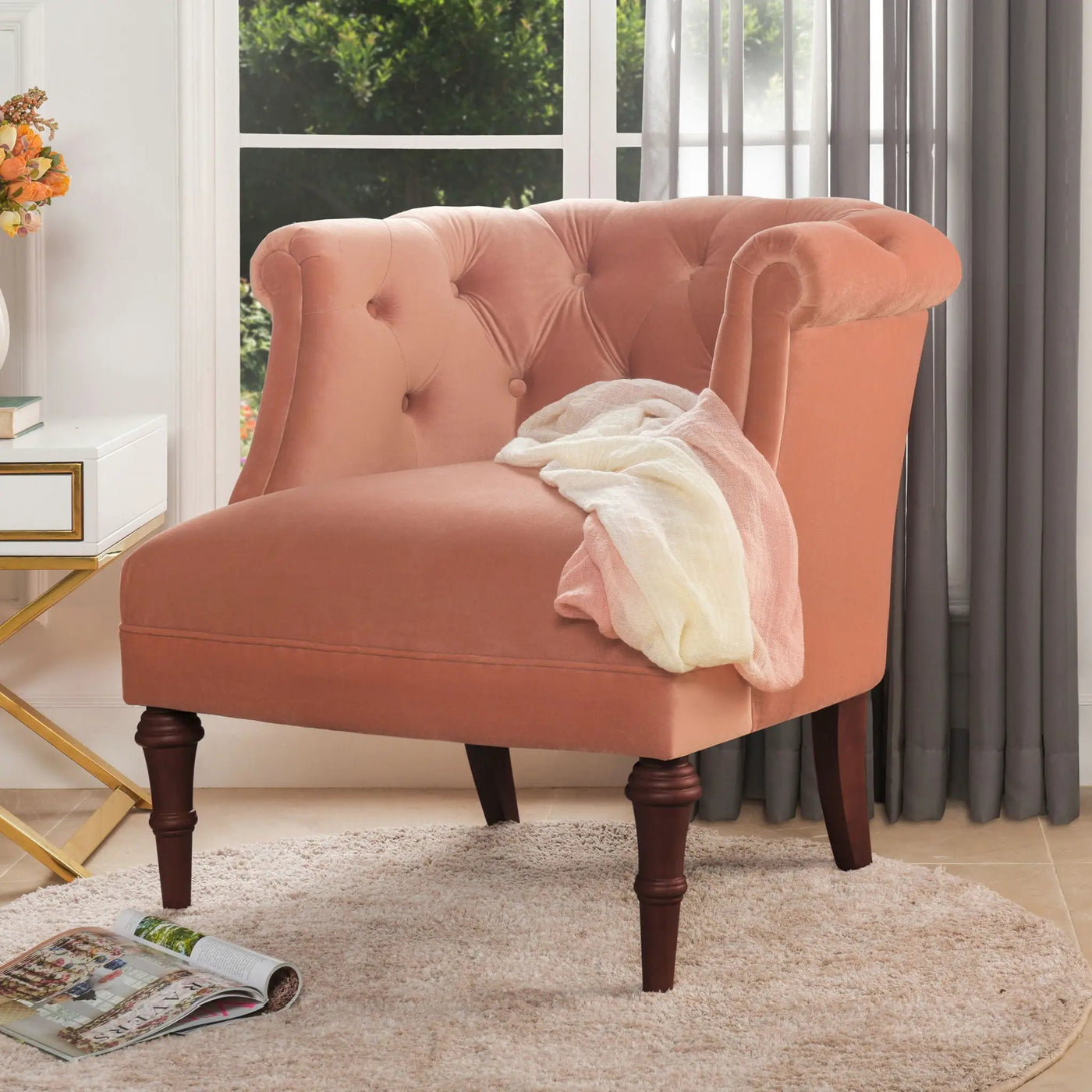 Katherine - Tufted Accent Chair by Unique Piece Furniture