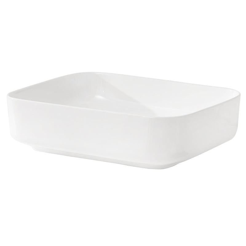 Rectangular Vessel Bathroom Sink, Modern - White by HouseOfZazla