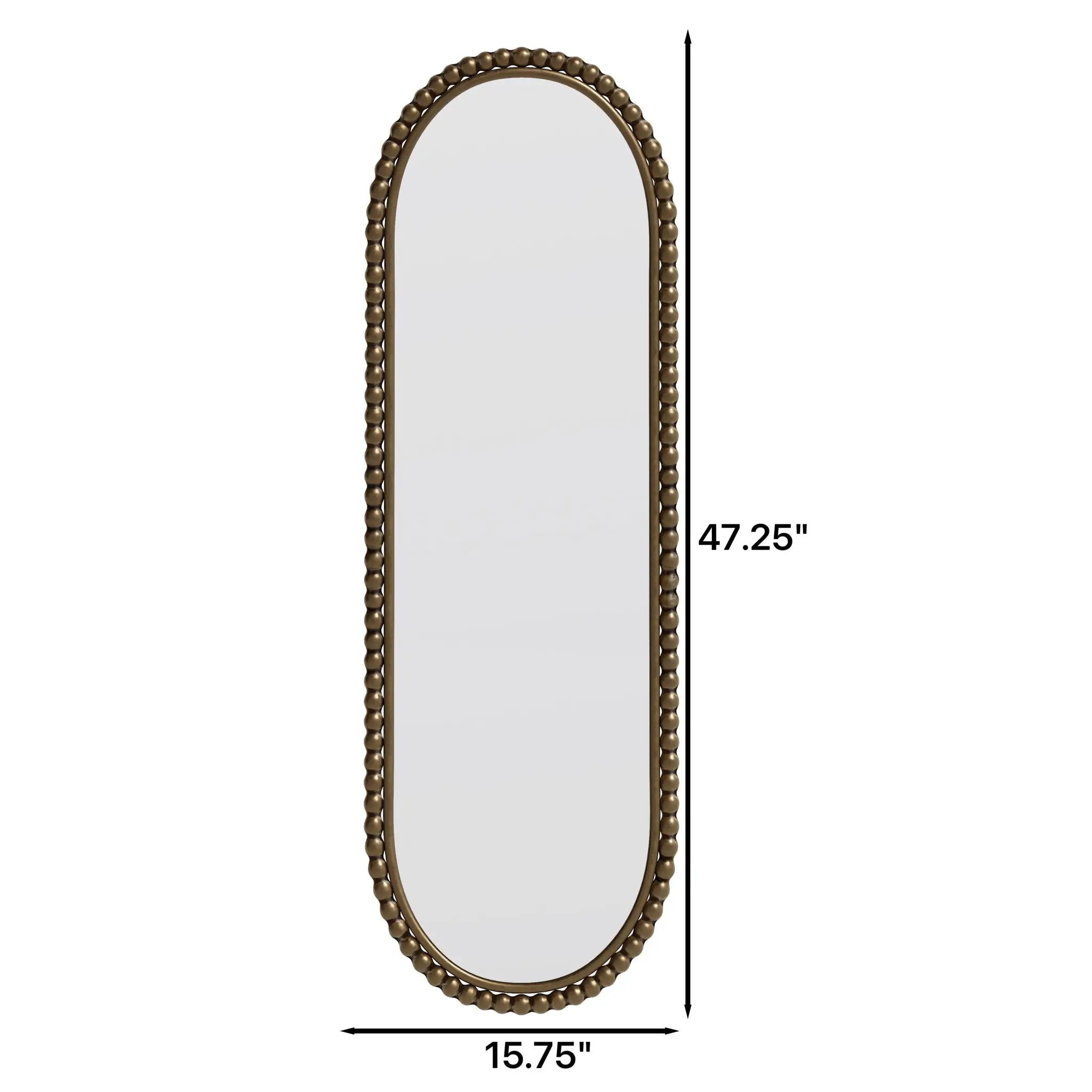 Oval Retro Mirror, Wall Hanging Mirror For Living Room by HouseOfZazla