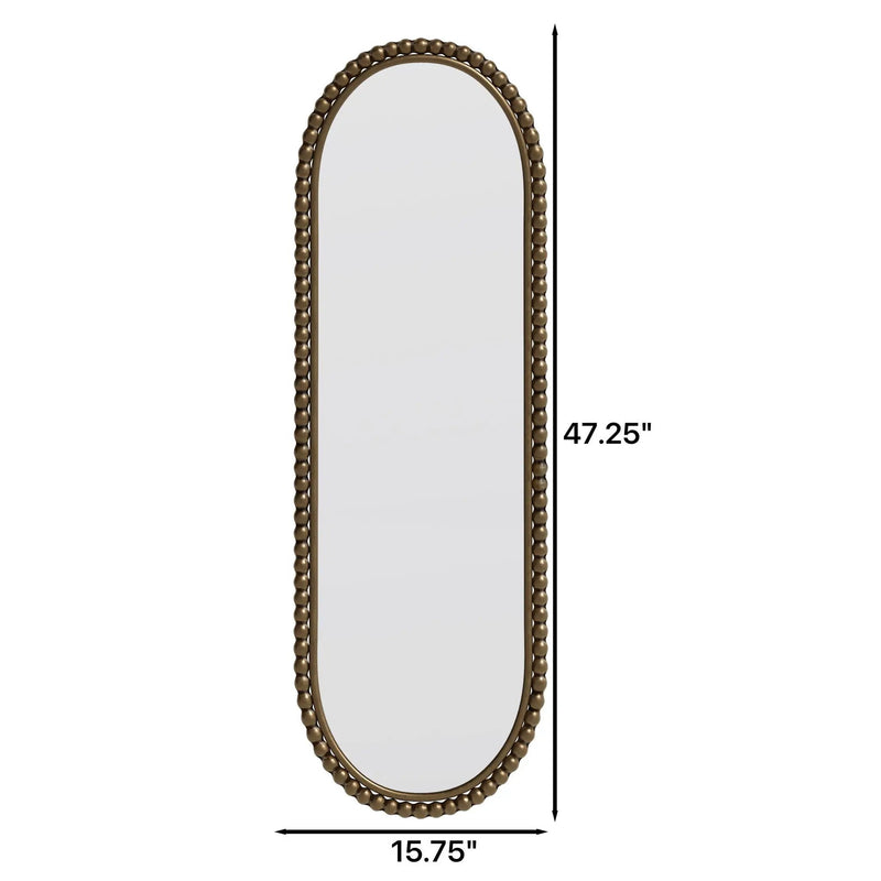 Oval Retro Mirror, Wall Hanging Mirror For Living Room by HouseOfZazla