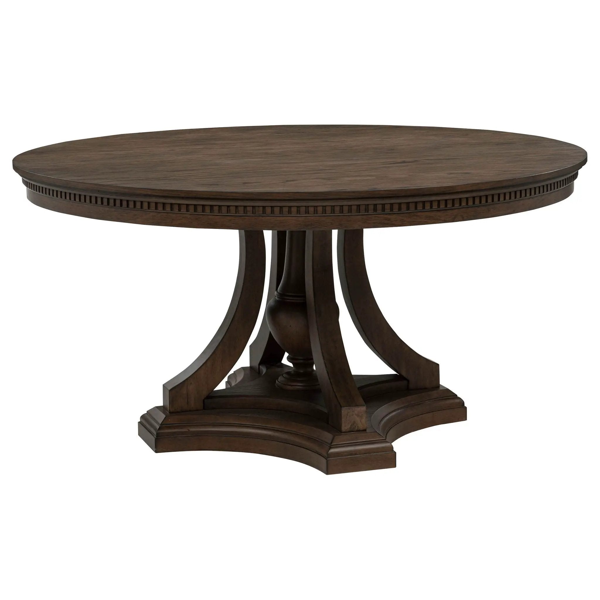 Ridgewell 5-piece Round Pedestal Dining Set Dark Oak by Unique Piece Furniture