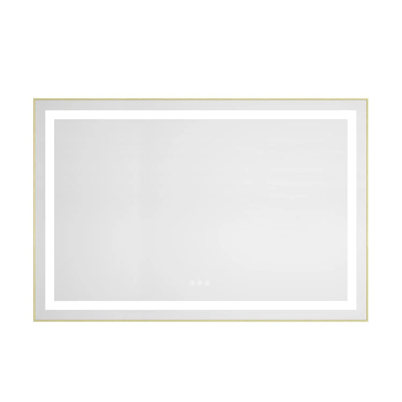 48" x 32" LED Bathroom Mirror with Front and Backlight by HouseOfZazla