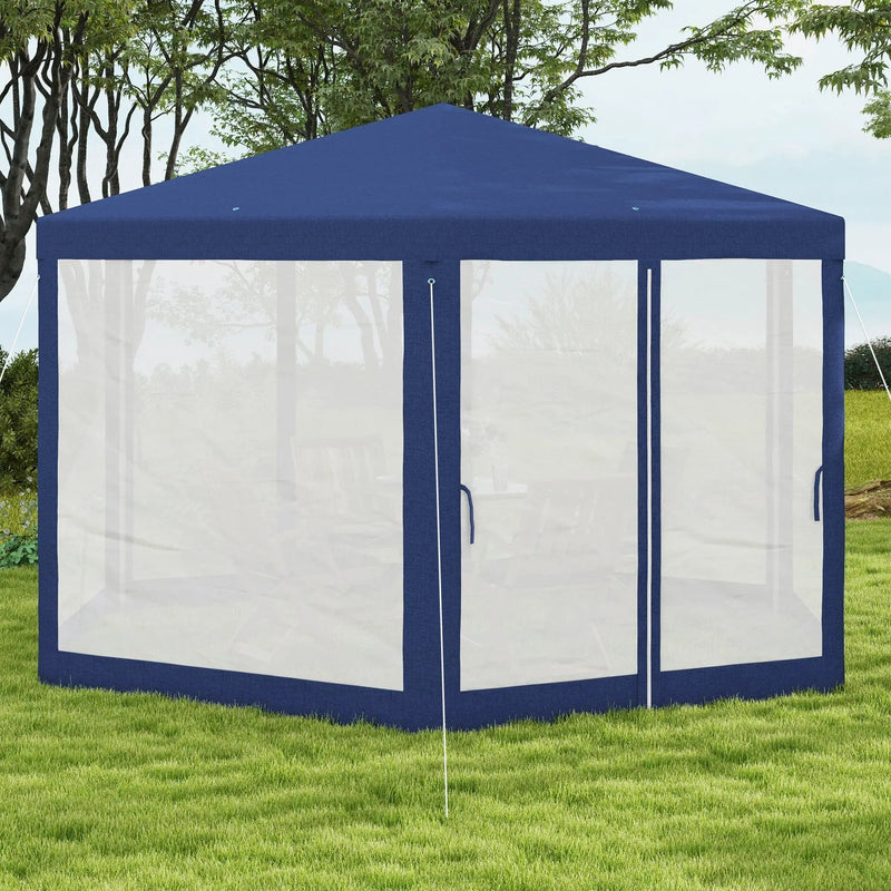 Outsunny 13' x 11' Outdoor Party Tent with Protective Mesh Sidewalls by HouseOfZazla