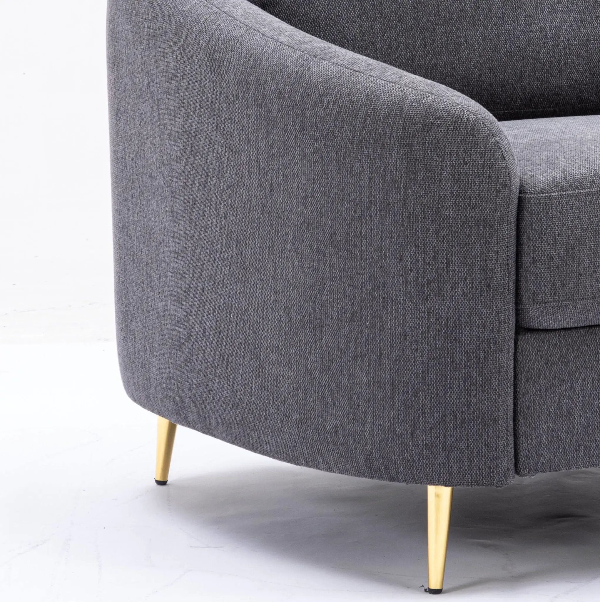 Yuina Linen Chair - Gray by HouseOfZazla