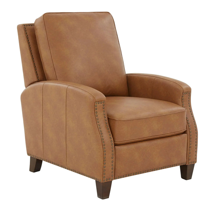 Jack - Push Back Recliner With Track Arms And Nailhead Accents by HouseOfZazla