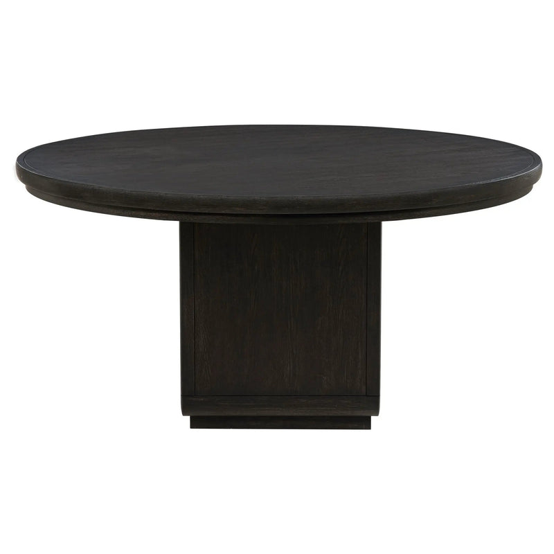 Leandro 5-piece Round Dining Table Set Burnished Black by Unique Piece Furniture