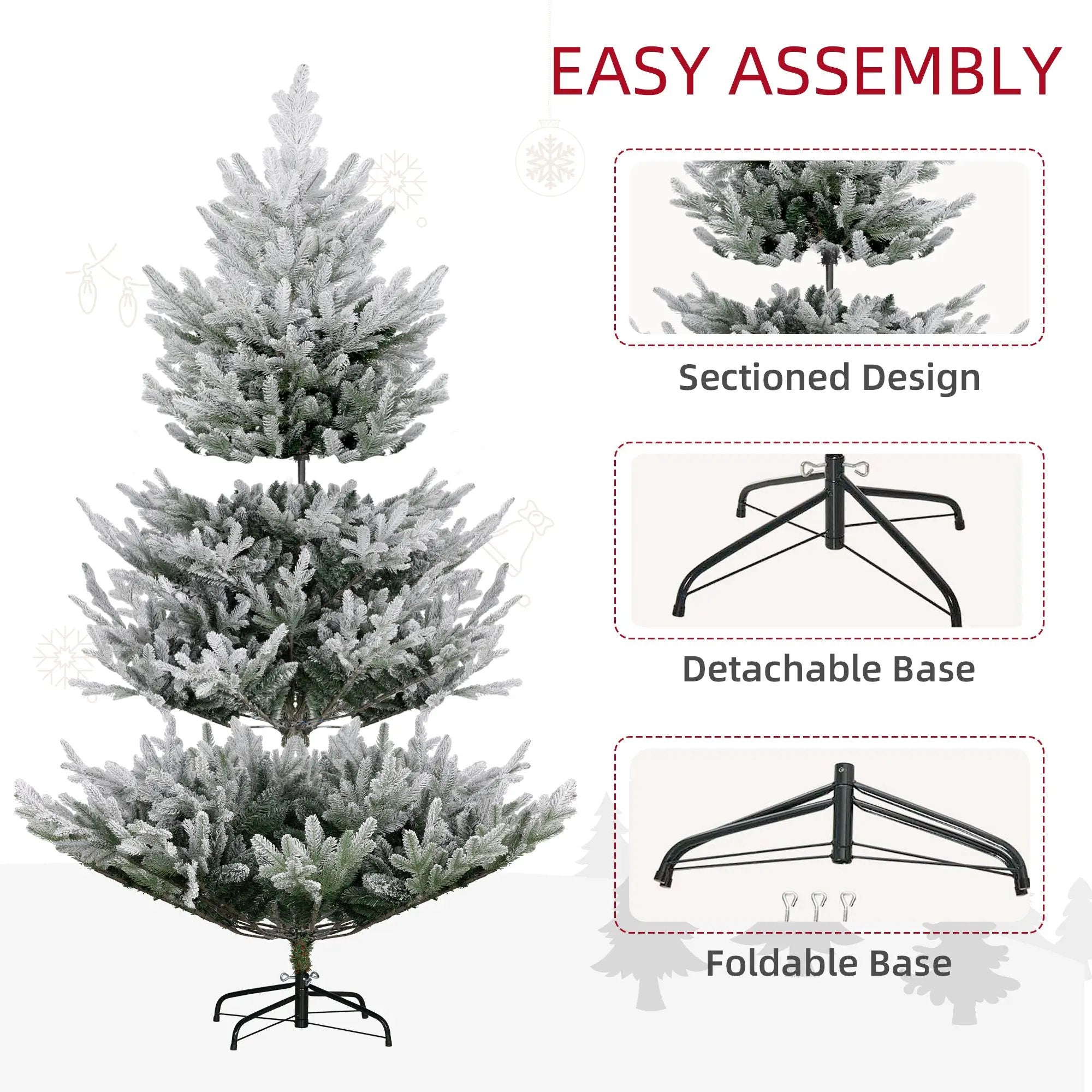 HOMCOM 6 Foot Artificial Christmas Tree by HouseOfZazla