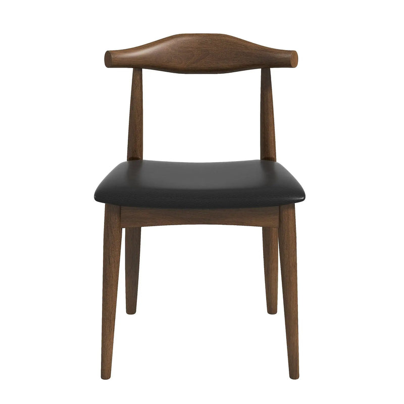 Destiny - Dining Chairs (Set of 2) - Black / Dark Brown by Unique Piece Furniture