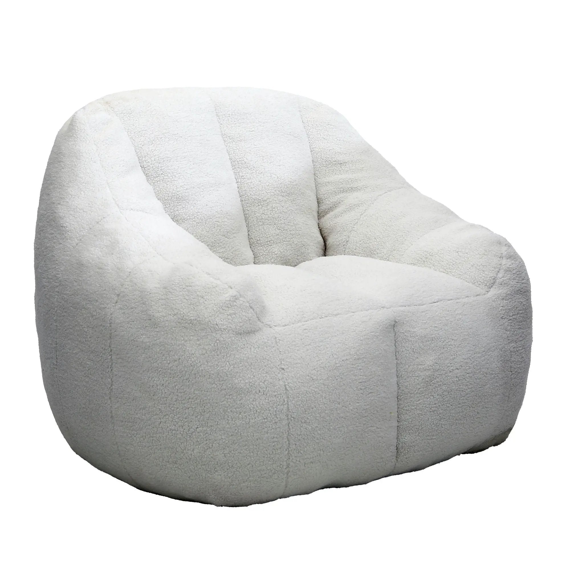 Comfy Bean Bag Chair With Memory Foam Filler, Tufted Soft by Unique Piece Furniture