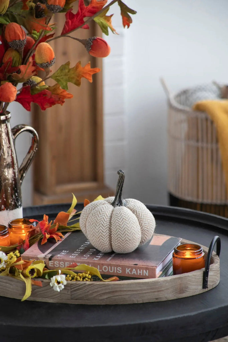 Weighted Pumpkin Ornament Decor For Holiday by Unique Piece Furniture