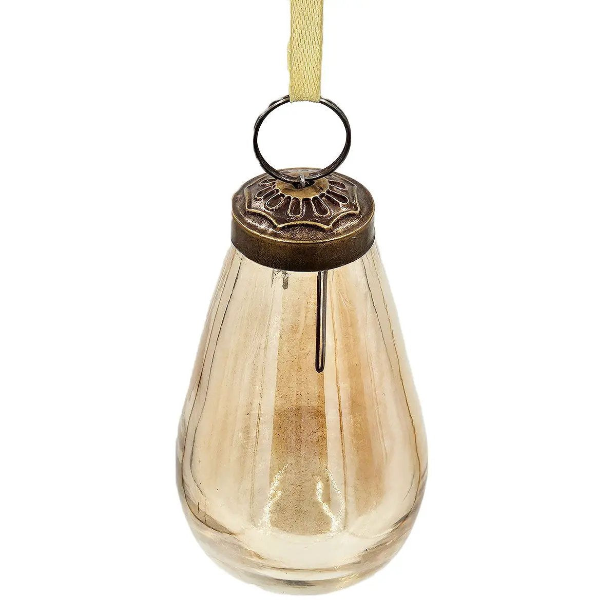 Luster Tear Drop Ornament, Glass Decorative Hanging Christmas Tree Ornaments For Holiday Party Decorations (Set of 12) by Unique Piece Furniture