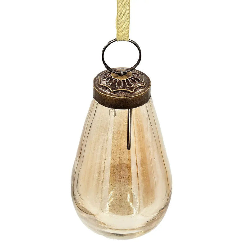 Luster Tear Drop Ornament, Glass Decorative Hanging Christmas Tree Ornaments For Holiday Party Decorations (Set of 12) by Unique Piece Furniture