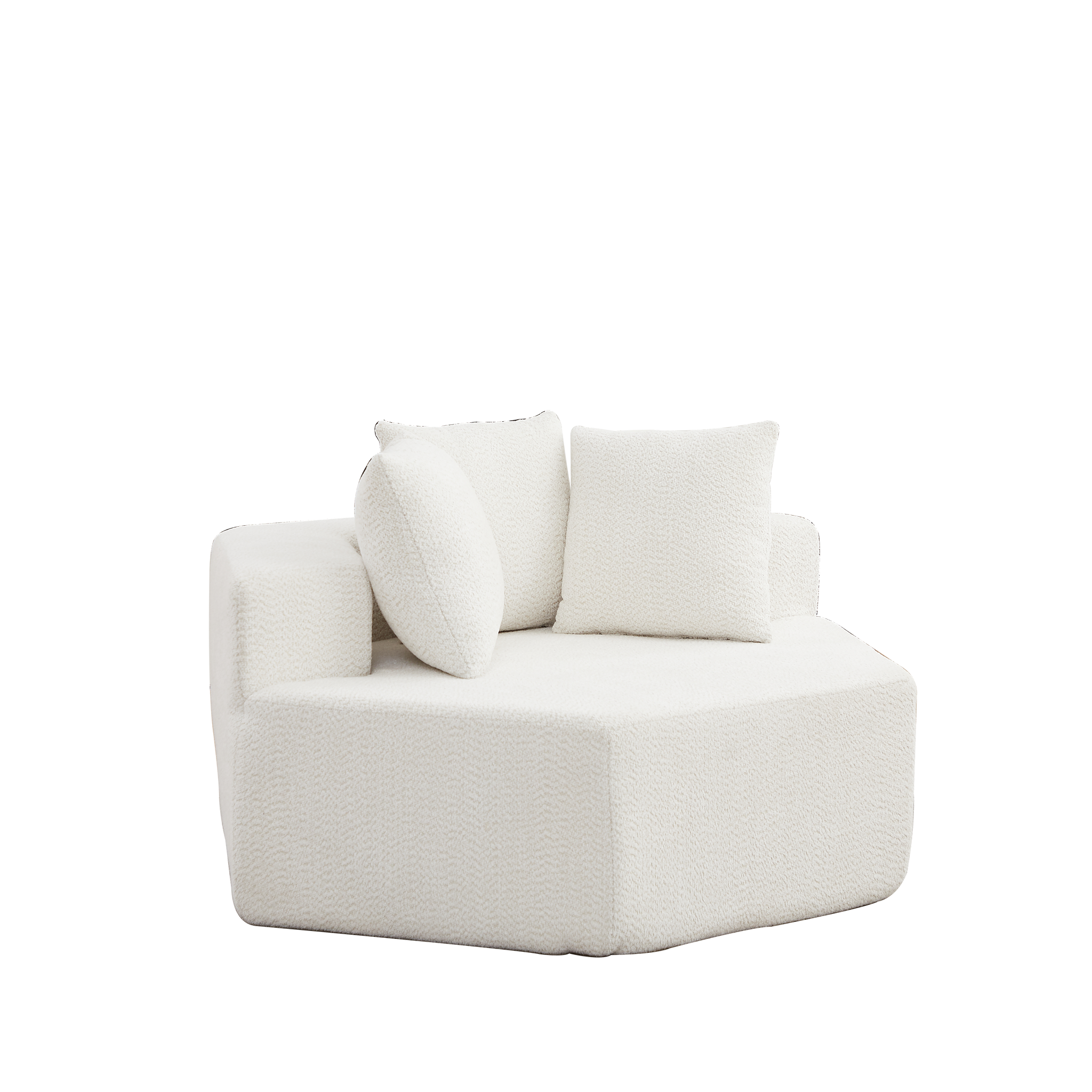 54-Inch Modern-Style Hexagonal Single Lounge Chair by HouseOfZazla