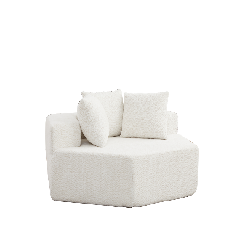 54-Inch Modern-Style Hexagonal Single Lounge Chair by HouseOfZazla