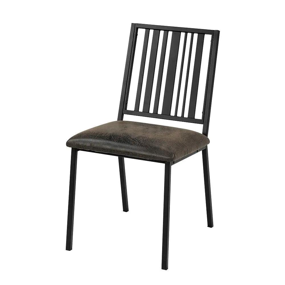 Zudora - Side Chair (Set of 2) - Synthetic Leather & Black by Unique Piece Furniture
