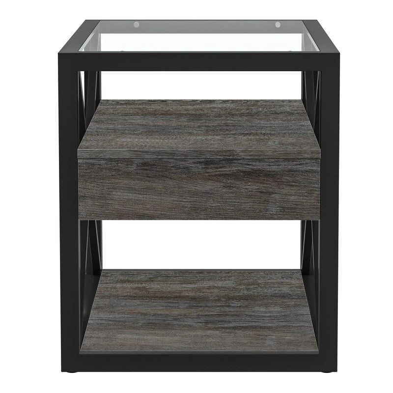 Set of 2 Modern End Tables with Drawer - Nightstands by HouseOfZazla
