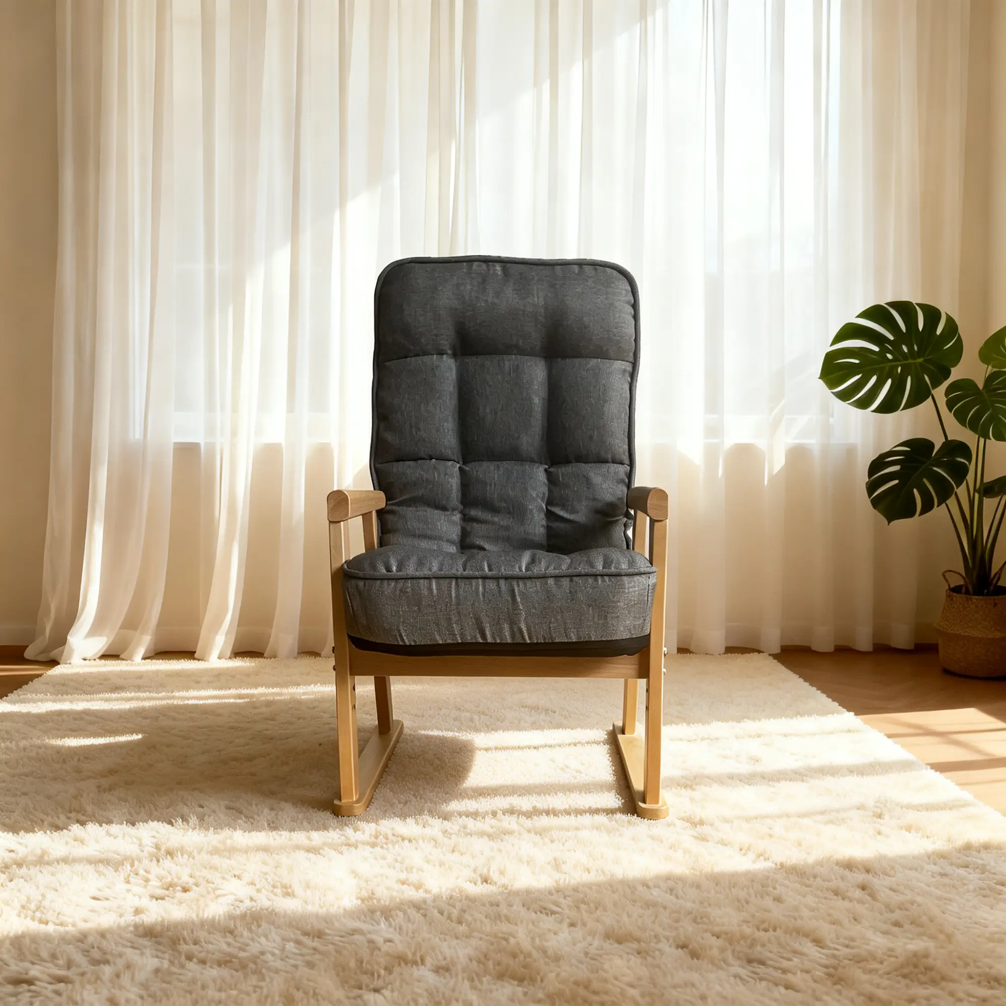 Modern Adjustable Lounge Chair with Three-Level Lumbar Adjustment by HouseOfZazla
