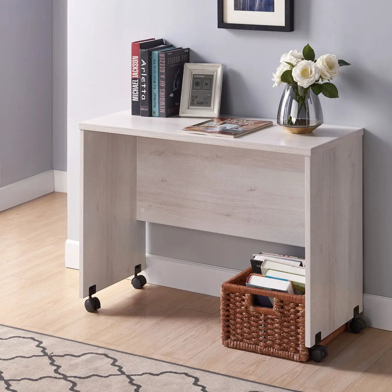 Printer Mobile Stand, Computer Desk, Home Office Desk by HouseOfZazla