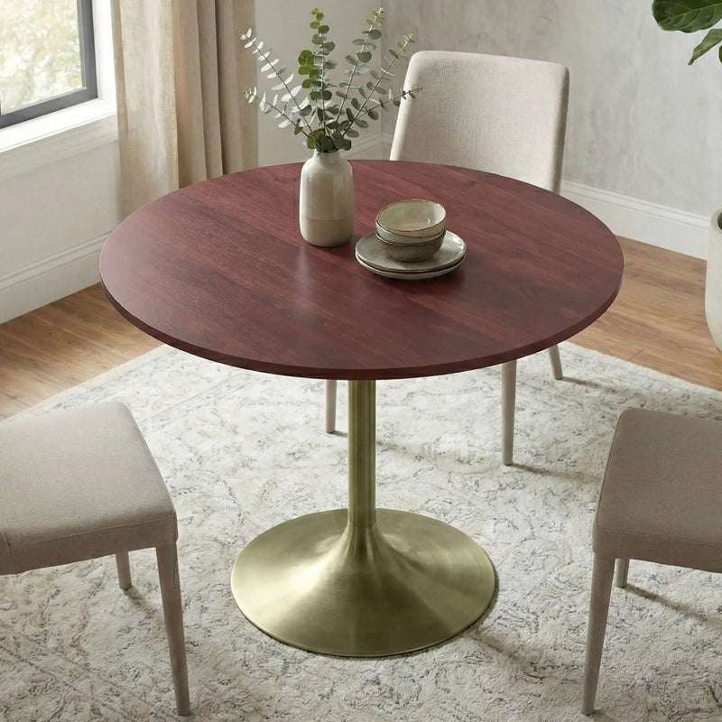 Radford - Round Dining Table - Walnut by Unique Piece Furniture