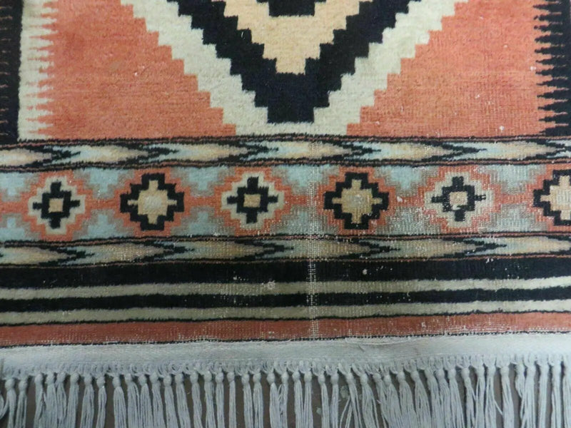 4' X 6' Vintage Handmade Turkish Melas Oushak Wool Rug Carpet Mehrab Red Nice by Jewel Rugs