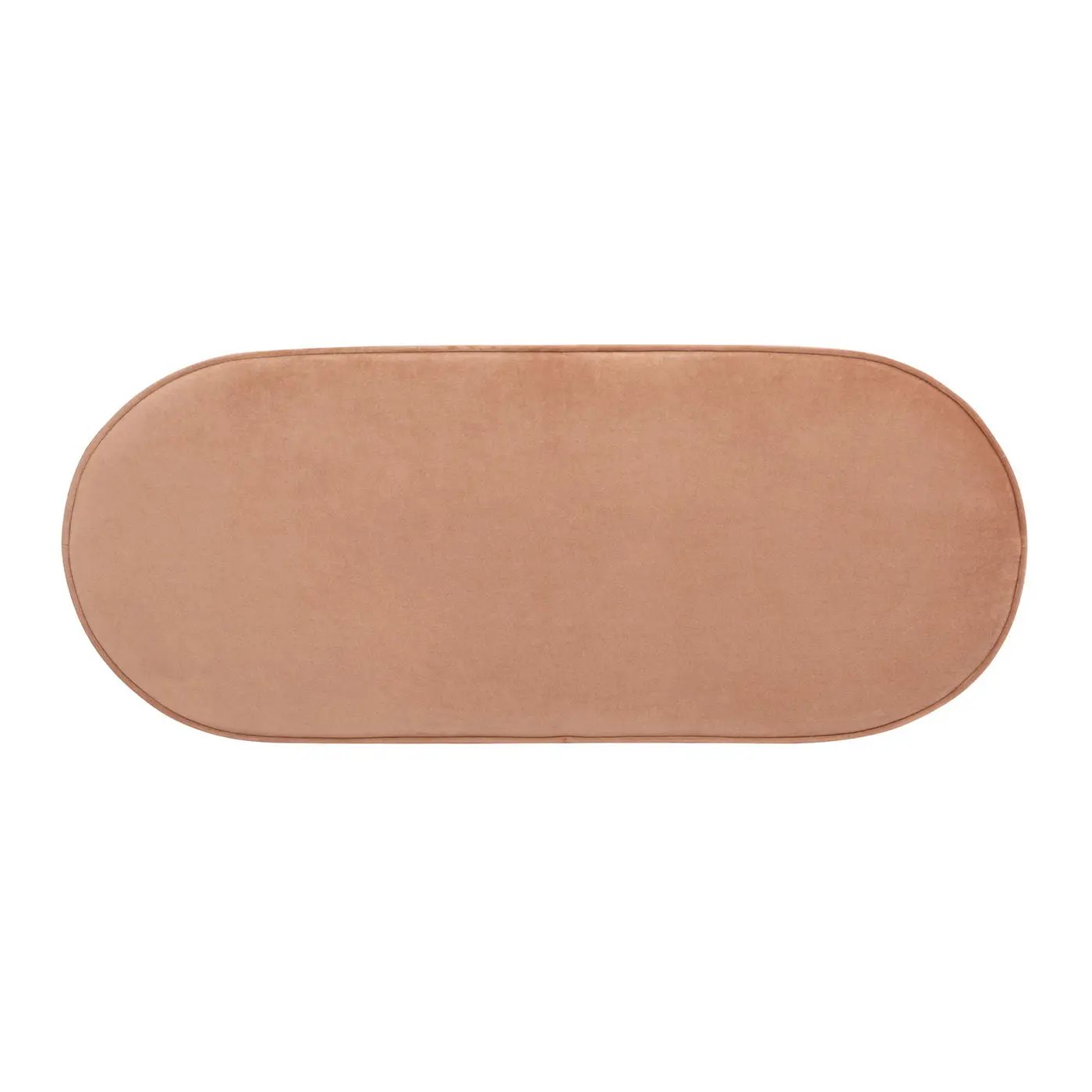 Serena - Contemporary Design Oval Storage Bench Ottoman by HouseOfZazla